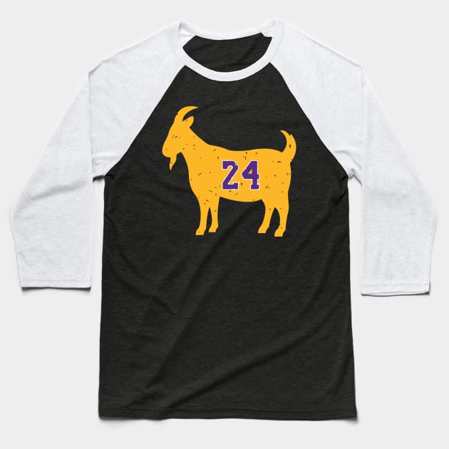 Goat 24 Baseball T-Shirt by inkstyl